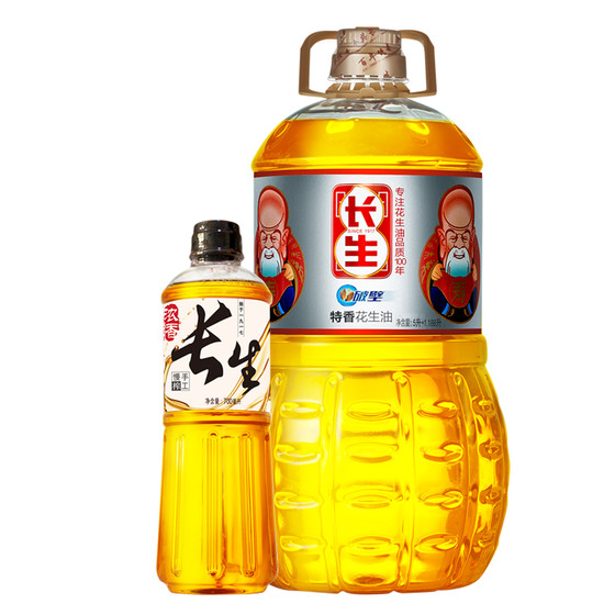 【长生旗舰店 长生破壁花生油6.888l压榨一级(每个id限购20件)