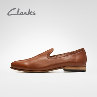 Clarks其乐男鞋正装套脚皮鞋