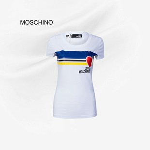 moschino/莫斯奇诺爱心短袖T恤女士