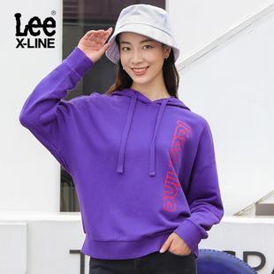 Lee X-LINE2019秋冬新款女紫色棉质