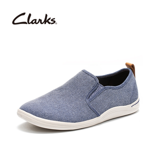 Clarks男鞋懒人一脚套单鞋布鞋