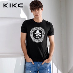 kikc短袖T恤男热卖夏新款黑色时尚