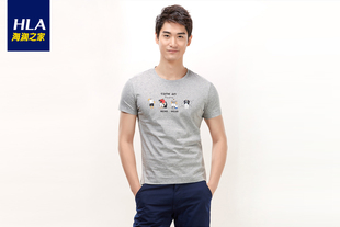 海澜之家2016夏季新品男装时尚卡通印花短袖T恤
