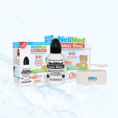 美国NeilMed儿童洗鼻壶含180包盐