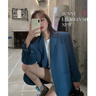 林珊珊西装外套女韩版设计感小众