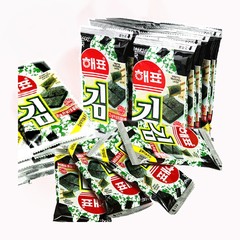 海牌海苔32包韩国进口零食大礼包芥