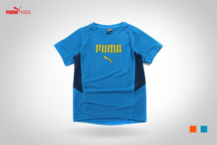 puma男童夏季短袖 休闲T恤 运动打底衫