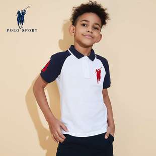 Polosport男童夏装新款中大童T恤