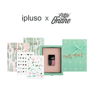 小奥汀iplusoxLittleOndine薄荷仙人掌水性指彩套装指甲油套装