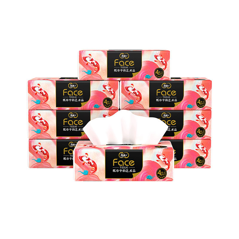 百亿补贴臻选维达抽纸立体美24包整箱批发家用实惠装卫生纸巾