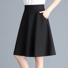 2020新款韩版女装夏半身裙女中长款高腰百褶裙