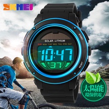 Time beauty men's solar energy watch light energy outdoor sports waterproof personality more female students