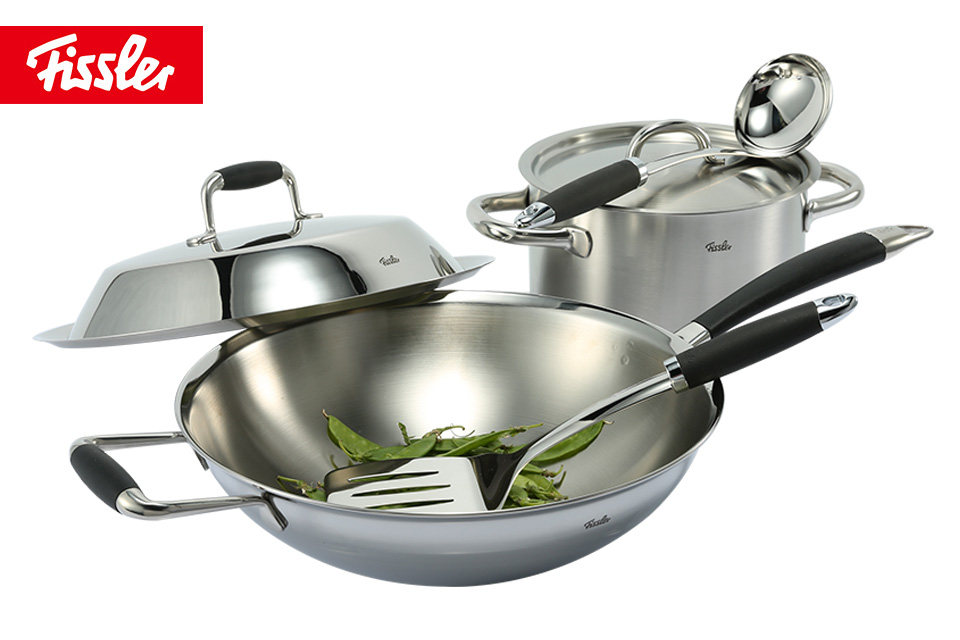 德国菲仕乐fissler 亚洲多层钢炒锅奶锅