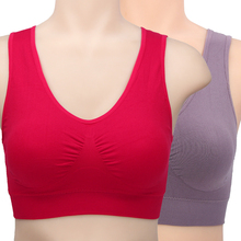 2-piece mother's underwear women's sports bra with no steel ring vest