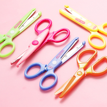 Kindergarten plastic handmade primary school students small scissors children paper cutting special safety lovely day