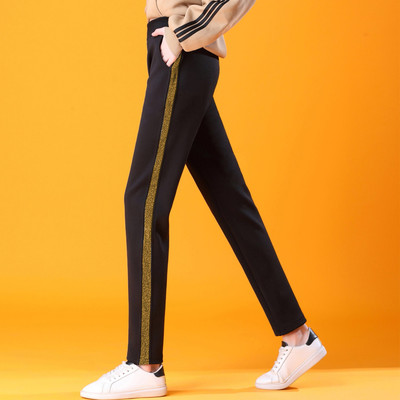 休闲运动裤女春秋显瘦薄款九分长裤