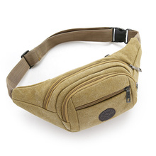 2019 new canvas waist bag men's and women's multi-functional cash collection bag money collection business Contractor