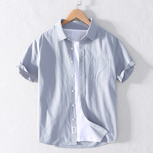 Sabaji summer thin cotton tooling men's Short Sleeve Shirt