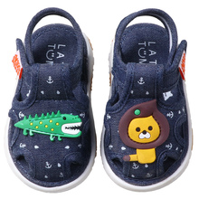 Boys' sandals summer girls' shoes 1-3 years old are called soft soled walking shoes
