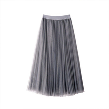 Slim skirt genuine pleated skirt