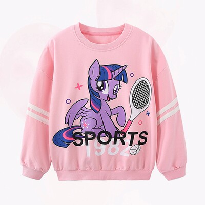 小马宝莉童装女童卫衣2021新款中大