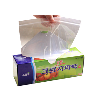 韩国进口克林莱密实袋自封袋加厚双封食品包装袋保鲜袋微波炉冰箱