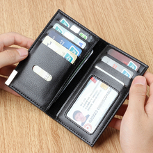 Card bag men's driving license leather case multi card position certificate card bag driving license leather case anti degaussing line