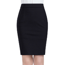 Professional one step skirt spring and summer style pocket show thin package hip skirt elastic half body work skirt tight