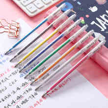 Glitter gel pen color neutral pen glitter metal illusion color multi color fluorescent pen