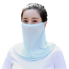 Sunscreen triangle scarf summer Bib mask female Bib cover driving and cycling ice silk face