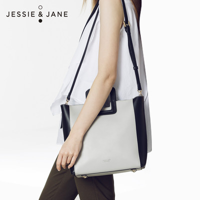 jessiejane及简2017新款包包单肩包1708牛皮手提包大容量