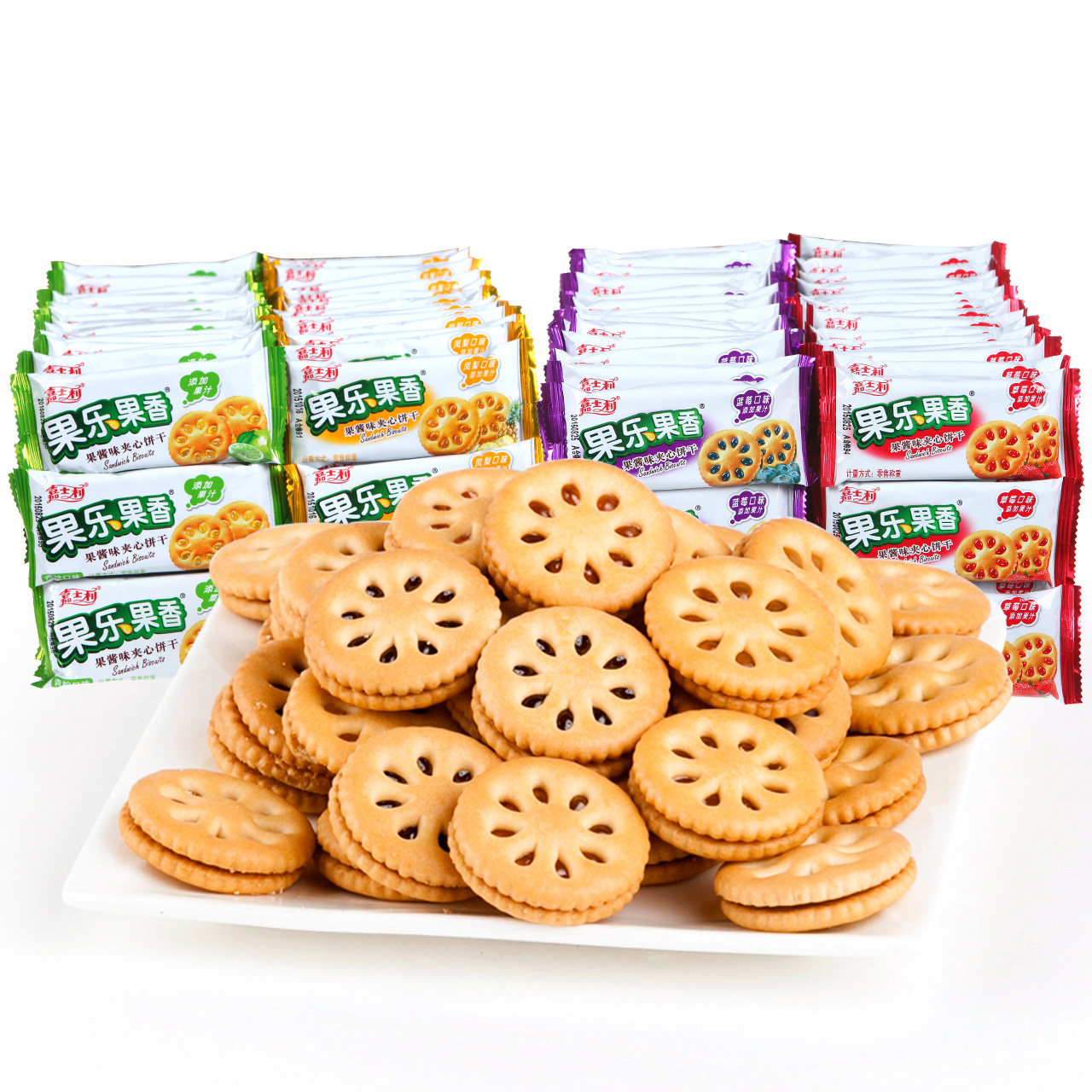 嘉士利果乐果香1500g夹心饼干