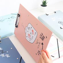 A4纸质双板文件夹板学生用韩版资料夹写字考试垫板演