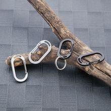 Buy two and get one stainless steel 420 quick hook hook key chain outdoor Mini