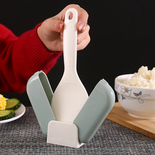 家用饭勺不粘盛米饭勺收纳架可站立式易清洁防尘防滑