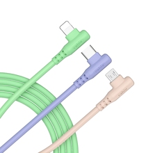 Liquid soft rubber data cable three in one charging line one for three quick charging three for three wires and three for three ends