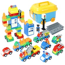Children's big particle building block assembly toys puzzle 3-6 year old city enlightenment Girl 7