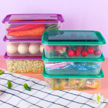 Leyido refrigerator preservation box storage box microwave heating lunch box fruit box 6-Piece set