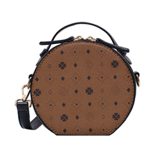 Waste wood thumb Bag Mini round bag women's 2019 new high-end feeling foreign style shoulder bag