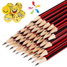 50支装铅笔套装小学生红木HB无毒铅笔儿童学习文具用