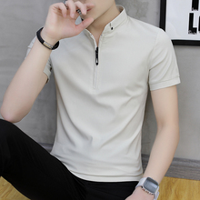 夏季短袖t恤男士韩版潮流男装polo衫有带领学生半截