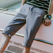 Capris men's summer Korean Trend pants men's Capris big shorts men's summer width