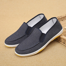 Old Beijing cloth shoes, cowboy canvas shoes, slip resistant and wear-resistant work shoes, soft sole for men
